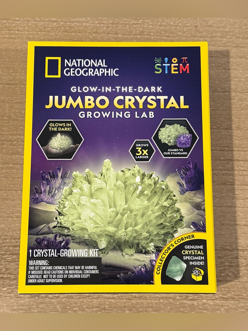 National Geographic Glow-in-the-Dark Jumbo Crystal Growing Lab - Green